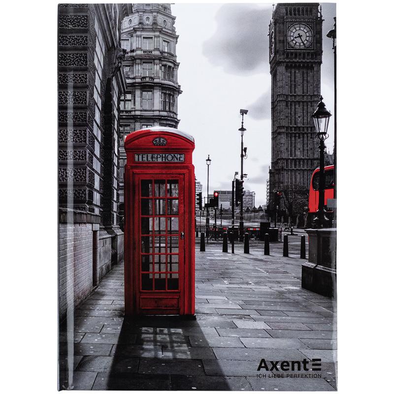 Книга записна А5 96 арк тв палітурка клітинка R&B Telephone