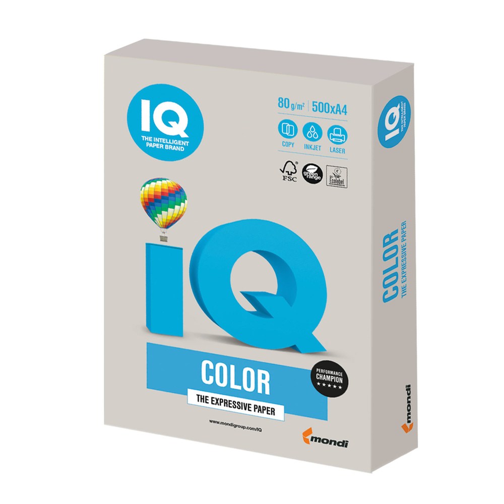 Папір А4 IQ Color GR21 середній сірий