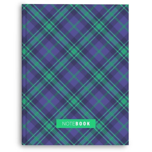 Блокнот А5 176 арк тв палітурка клітинка лам Шотландка фіолетова 361