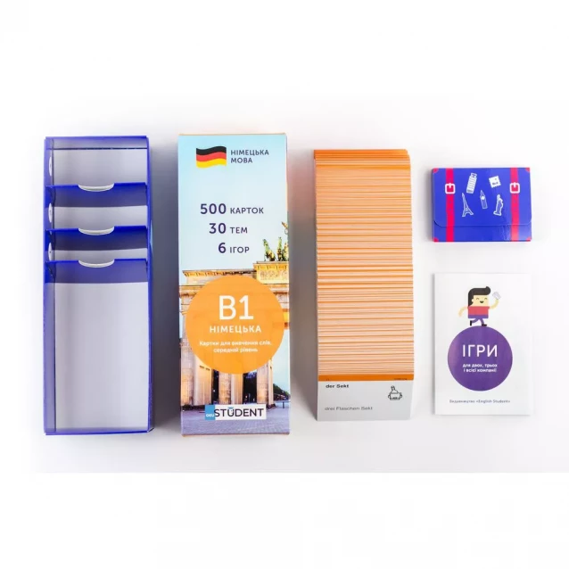 Картки для вивчення німецької мови English Student Intermediate B1