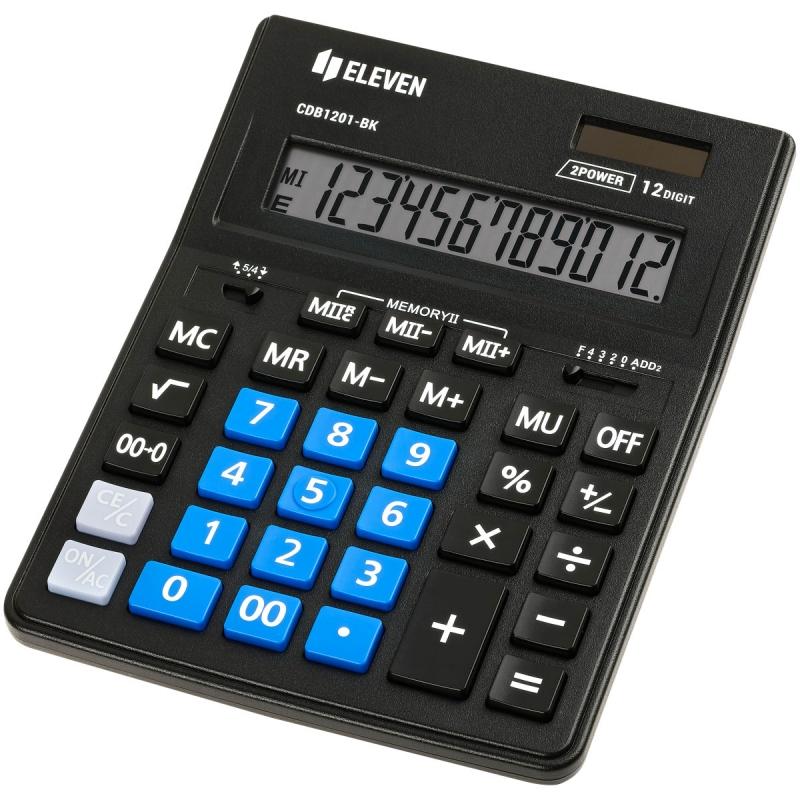 Калькулятор Eleven CDB1201 BK/BL 12 разр.