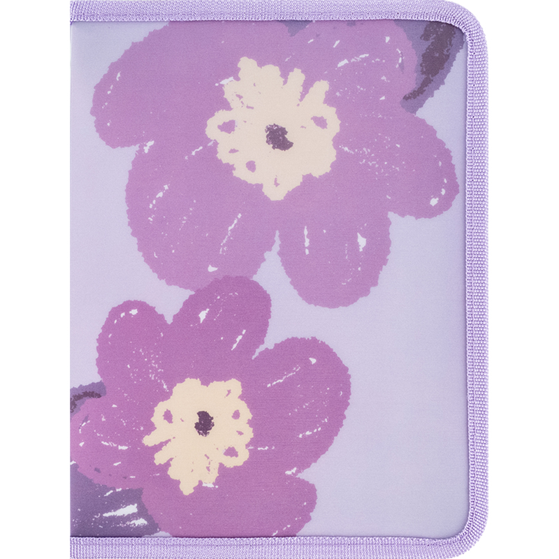 Папка об'ємна на блискавці A5+ Axent Lavender-3
