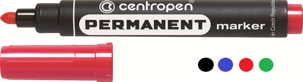 Маркер перманентний Centropen 8566 2,5 мм чорний