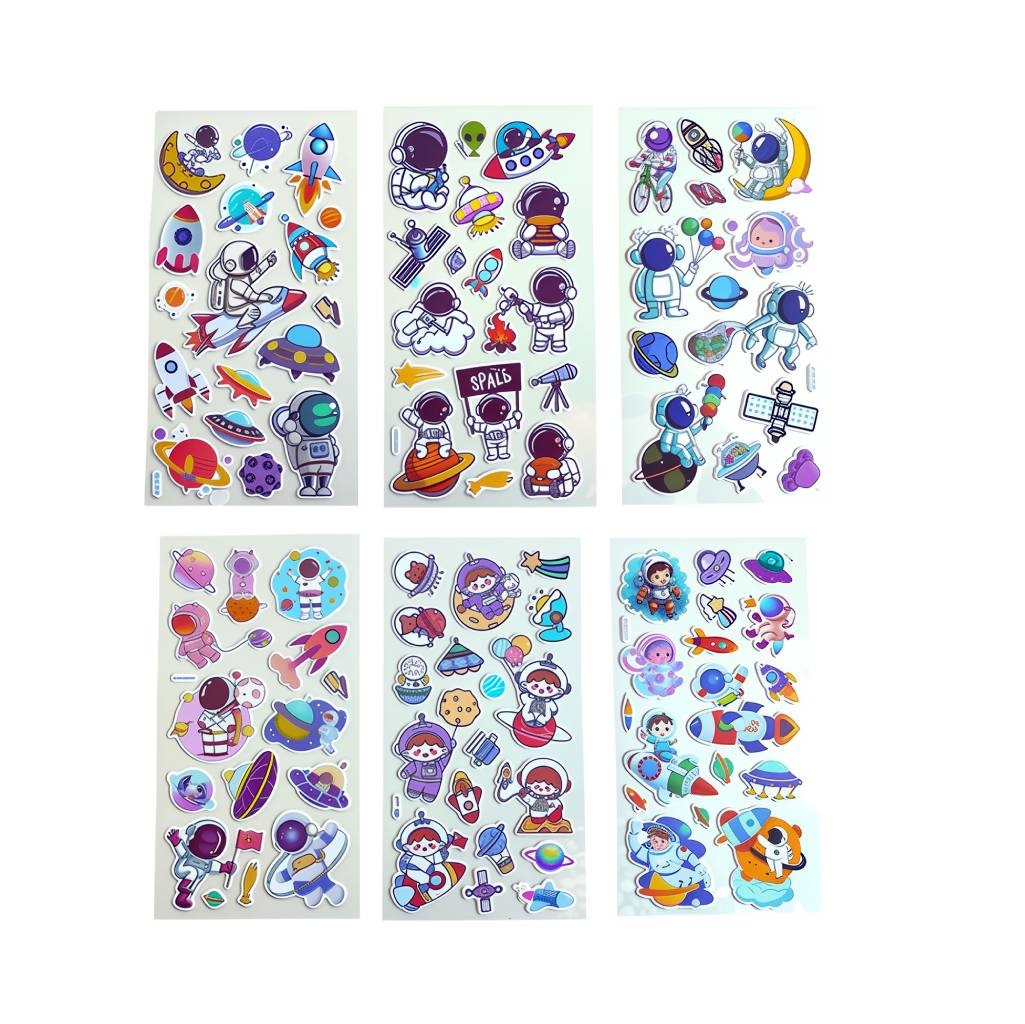 Наклейки 10х22 см Space universe мікс