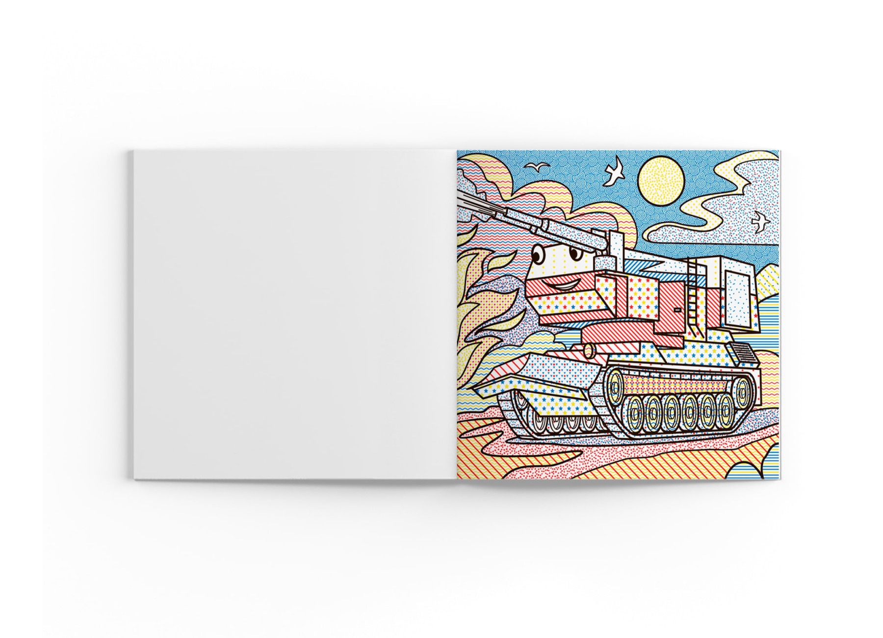 Водные раскраски Пожарная техника