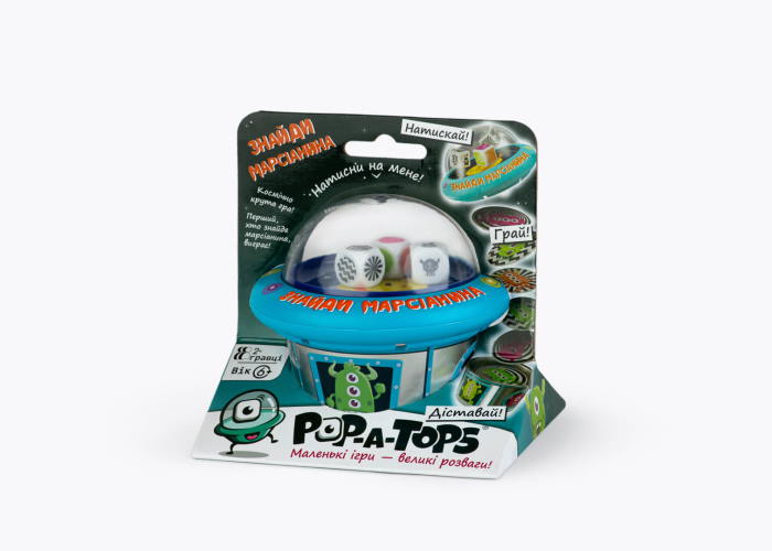Игра настольная Pop-A-Tops: Найди марсианина