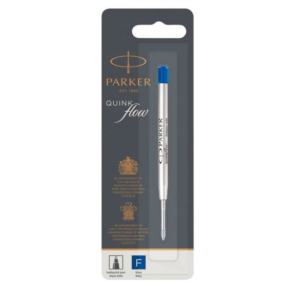 Стержень шариковый Parker QuinkFlow синий