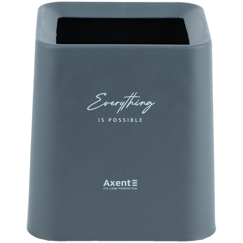 Контейнер настільний для сміття Axent квадратний, сірий