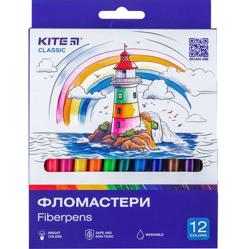Фломастери Kite Classic 12 кол