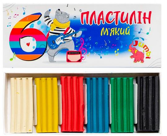 Пластилін Jumbi 6 кол 108 г