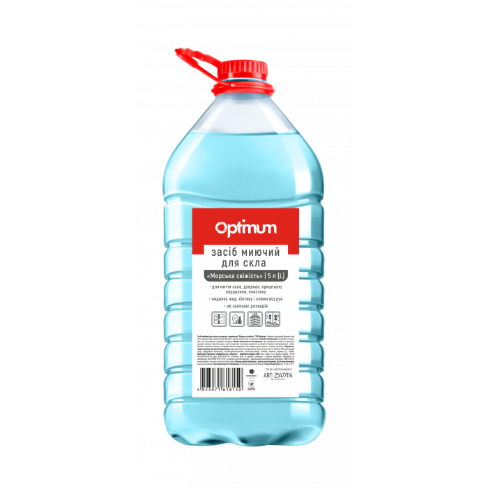 Засіб для скла PRO Optimum 5л, морозна свіжість