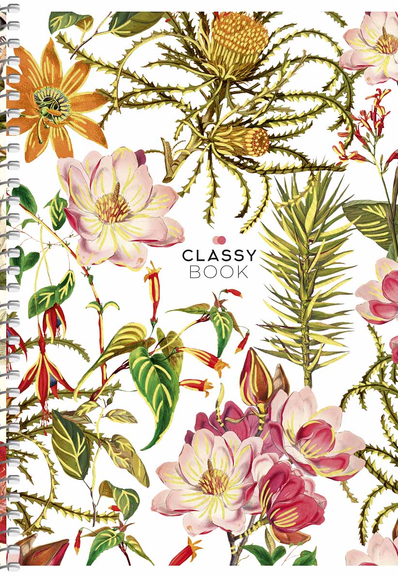 Блокнот А5 80 арк спіраль клітинка тверда обкл тисн фольгою STUDENT 6092 Асорті