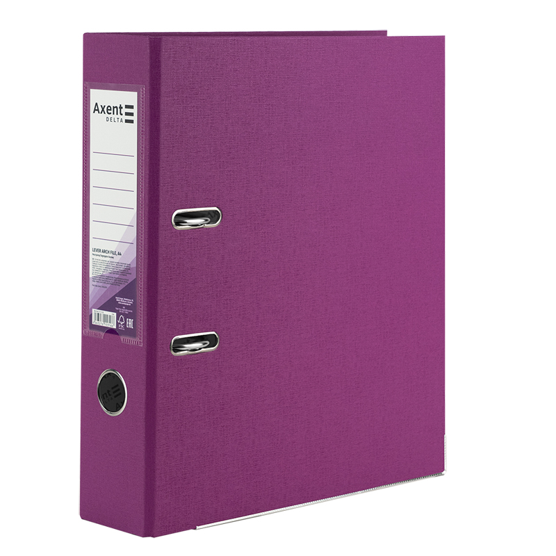 Папка-регистратор А4 75 мм одностор. Delta, сиреневая