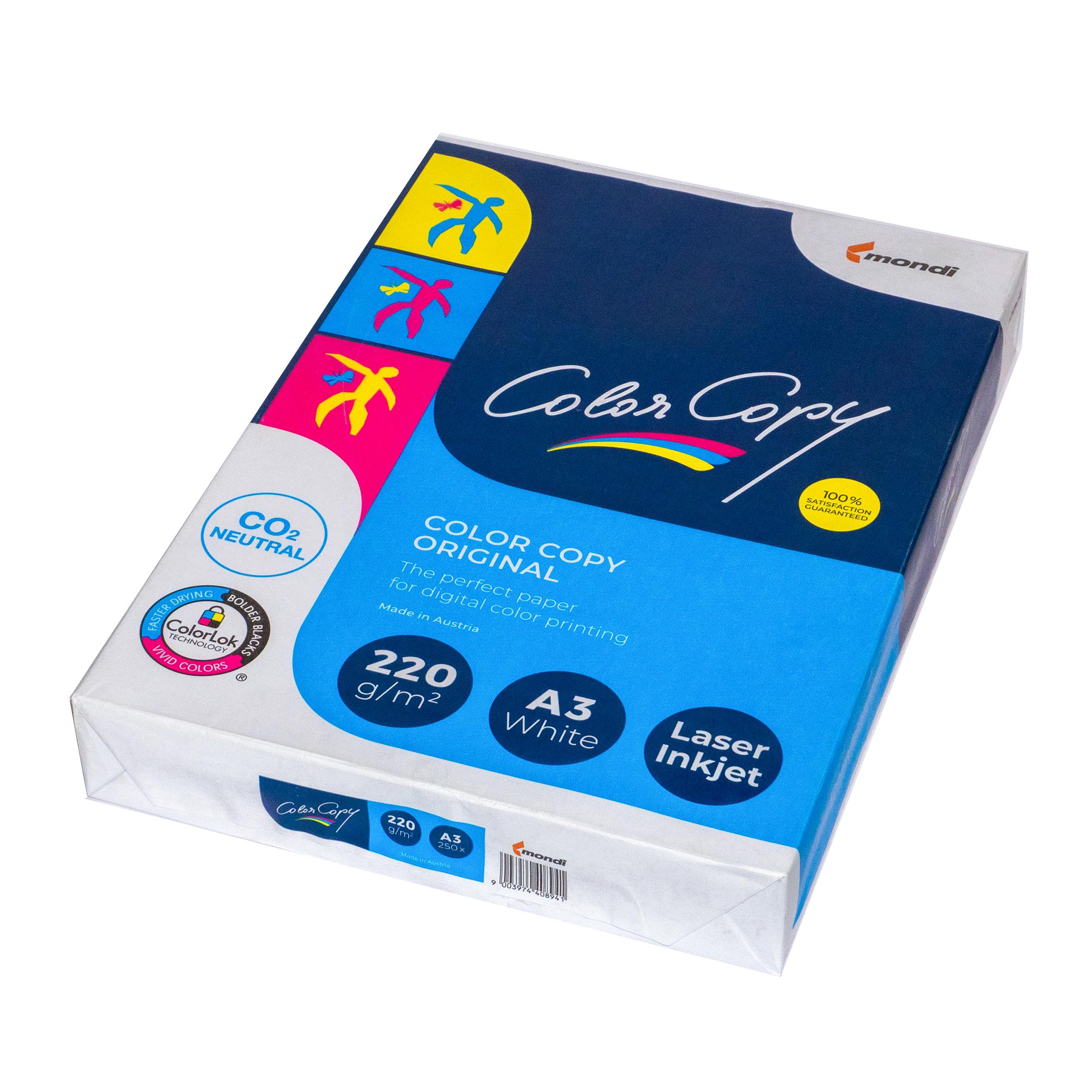 Папір для лазерного та струменевого друку А3 Color Copy 220 г/м2 250 арк