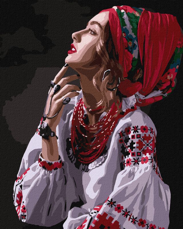 Картина за номерами 40х50 см Квіти-зорі