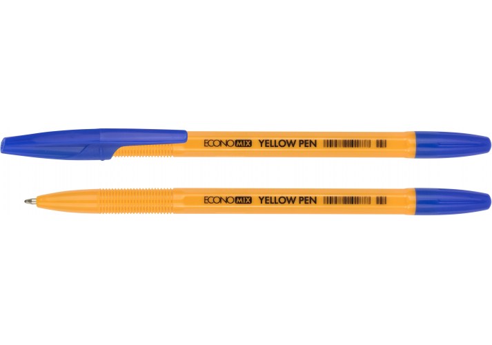 Ручка кулькова Economix Yellow pen 0,5 синя