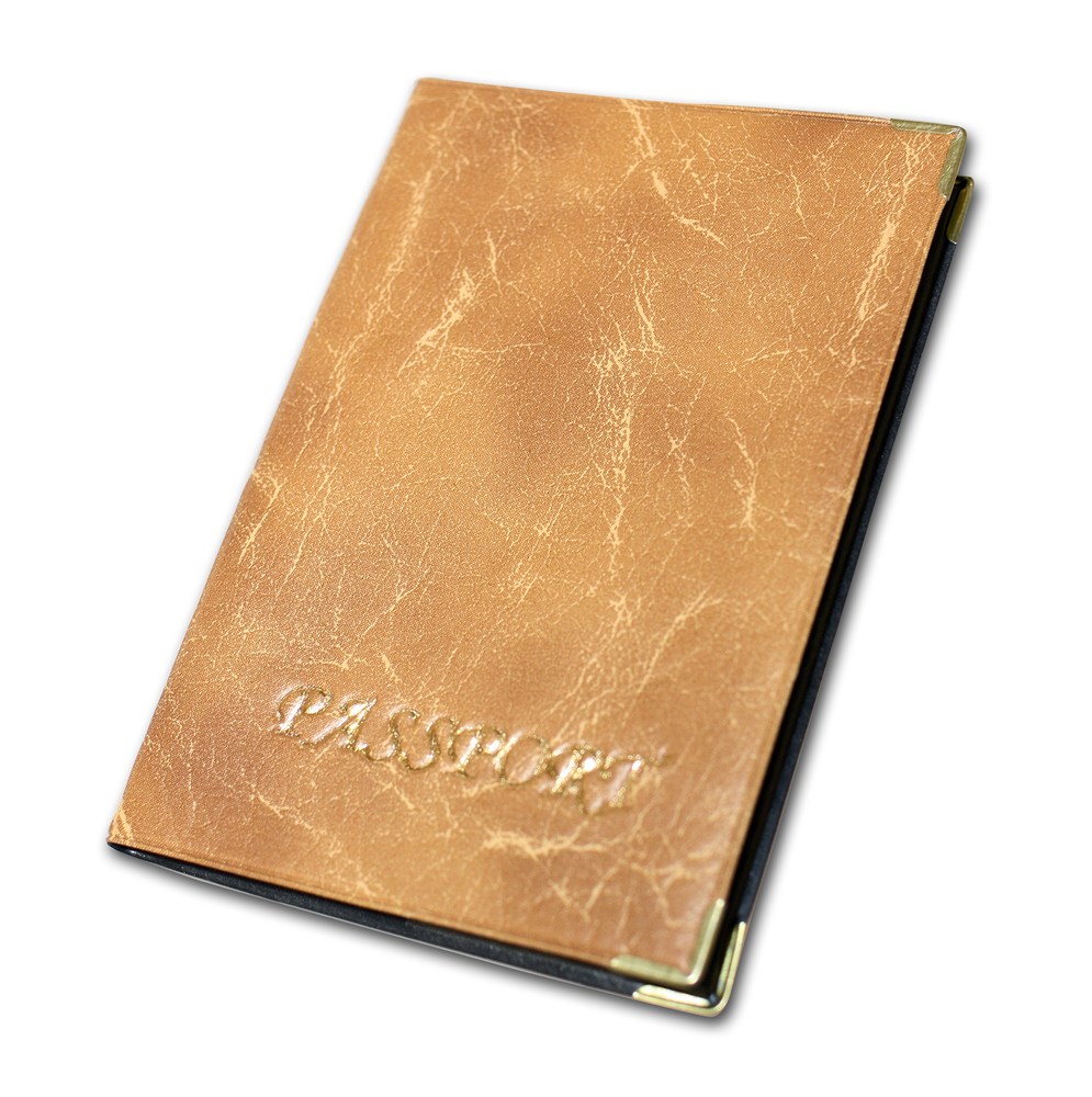 Обкладинка на закордонний паспорт черна