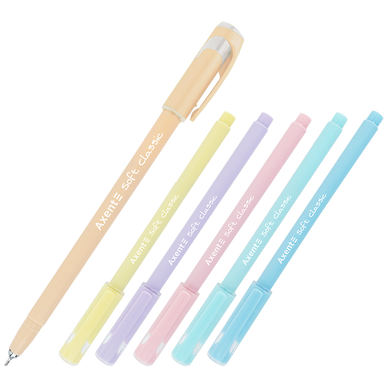 Ручка масляна Axent Soft Pastel 0,7 синя