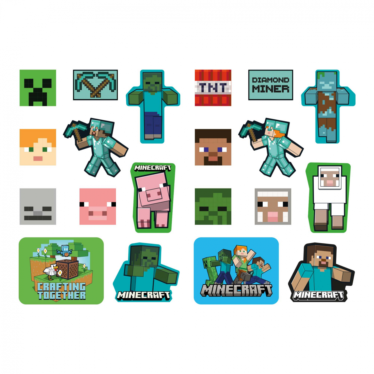 Набір наліпок 2D Yes Minecraft