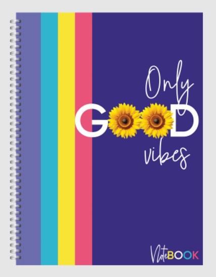 Книга обліку А4 96 арк тв палітурка клітинка лам серія COVER NOTEBOOK