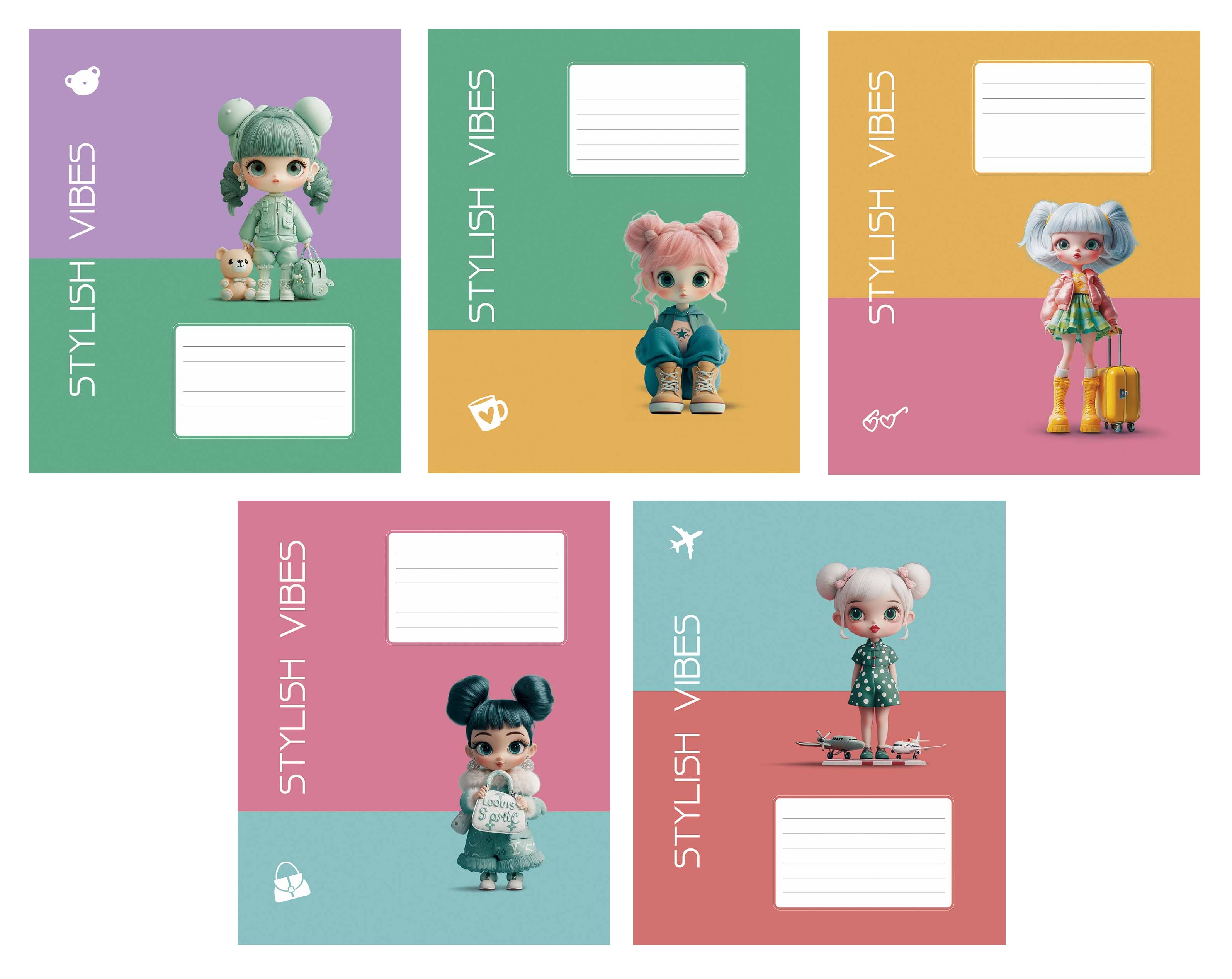 Зошит 18 арк лінія 3568 Stylish Vibes 2025 дів