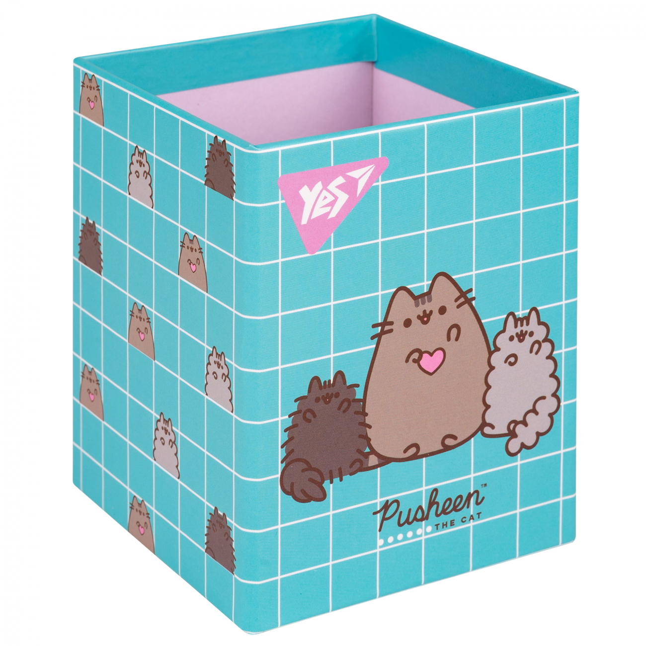 Підставка для ручок квадратна Yes Pusheen картон