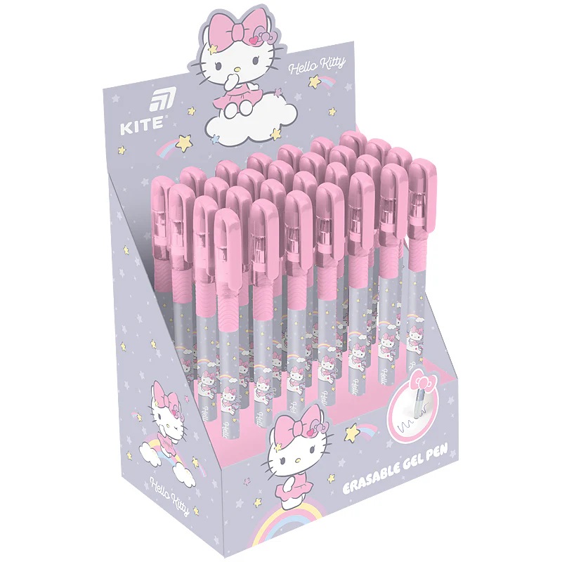 Ручка гелева пиши-стирай Kite HK 0,5 синя