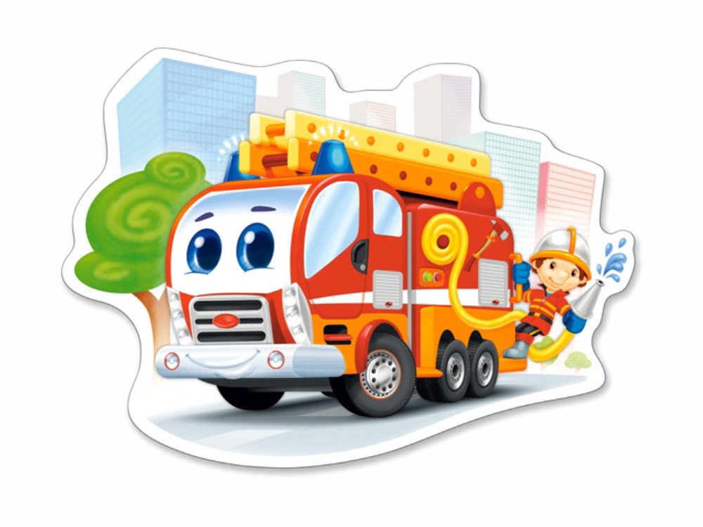 Пазлы 12 maxi элементов "Пожарная машина"