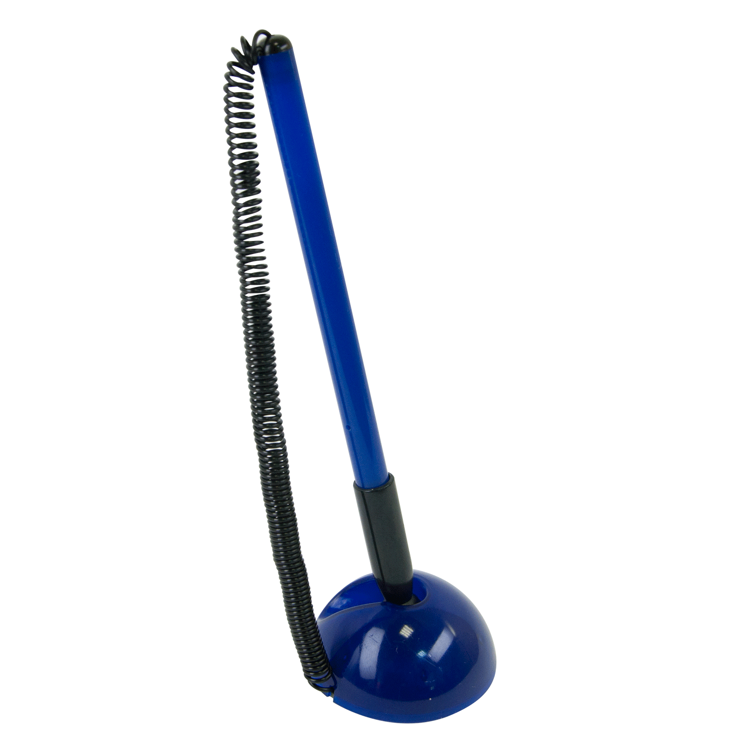 Ручка кулькова Buromax Blue Deskpen з підставкою 0,7 синя