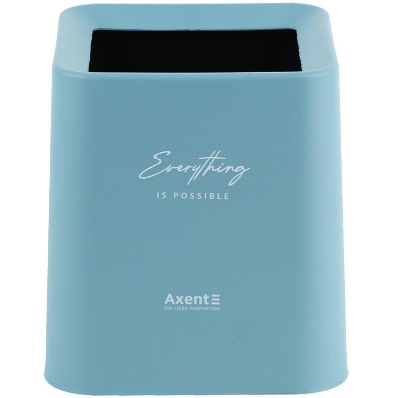 Контейнер настільний для сміття Axent квадратний, блакитний