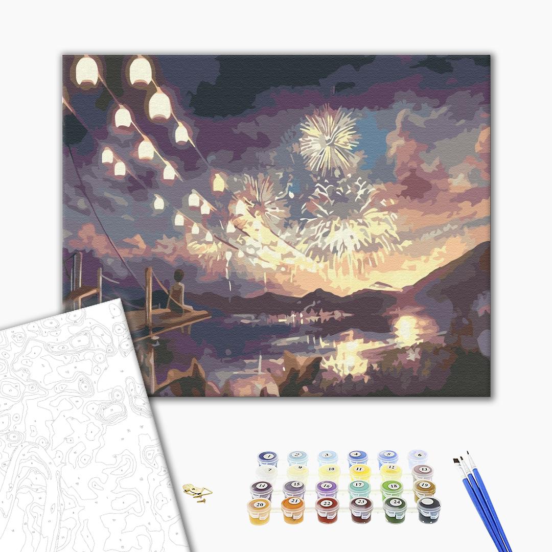 Картина по номерам 40x50 см Атмосфера праздника