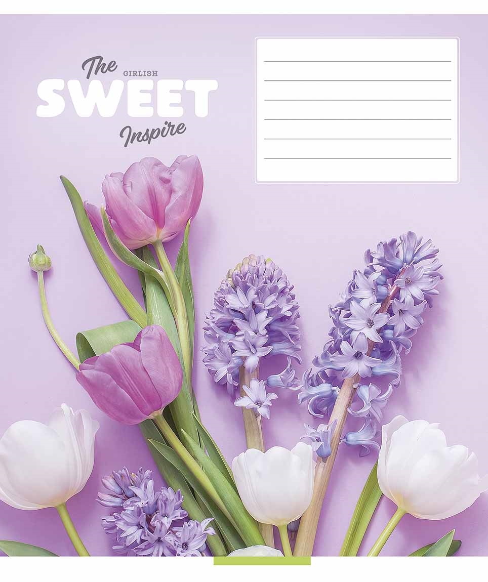Тетрадь 18 л клетка 3382 Sweet 2025 дев