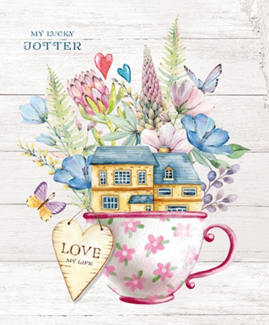 Блокнот 104*124 64 арк тв палітурка клітинка мат лам уф лак Love 2