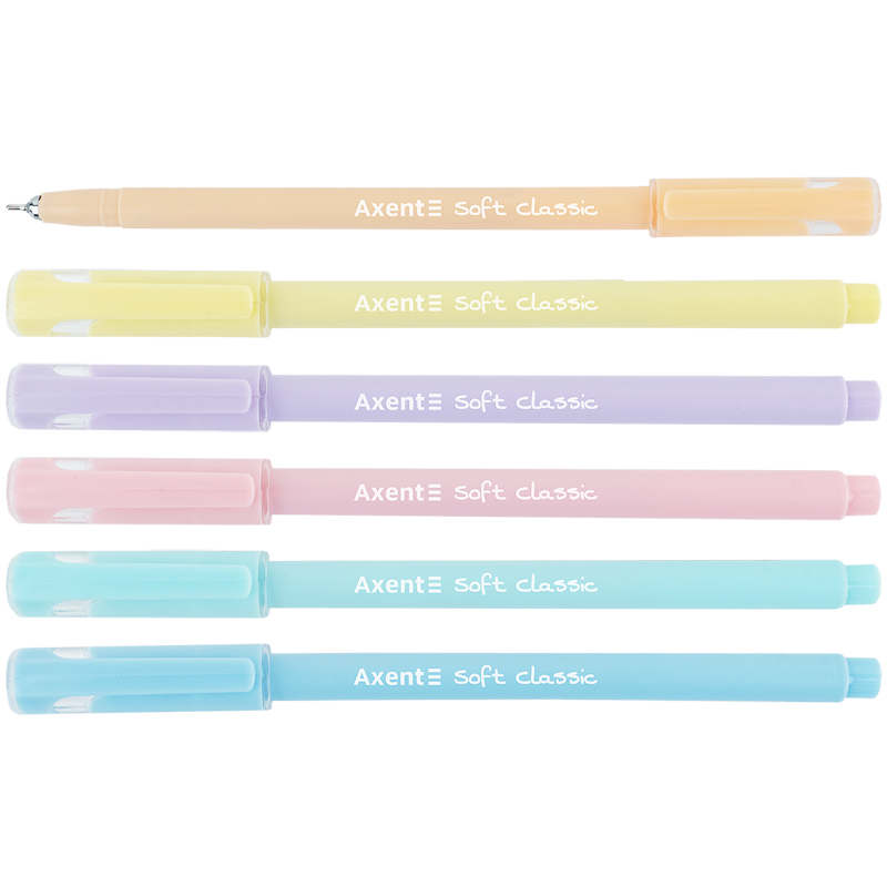 Ручка масляна Axent Soft Pastel 0,7 синя