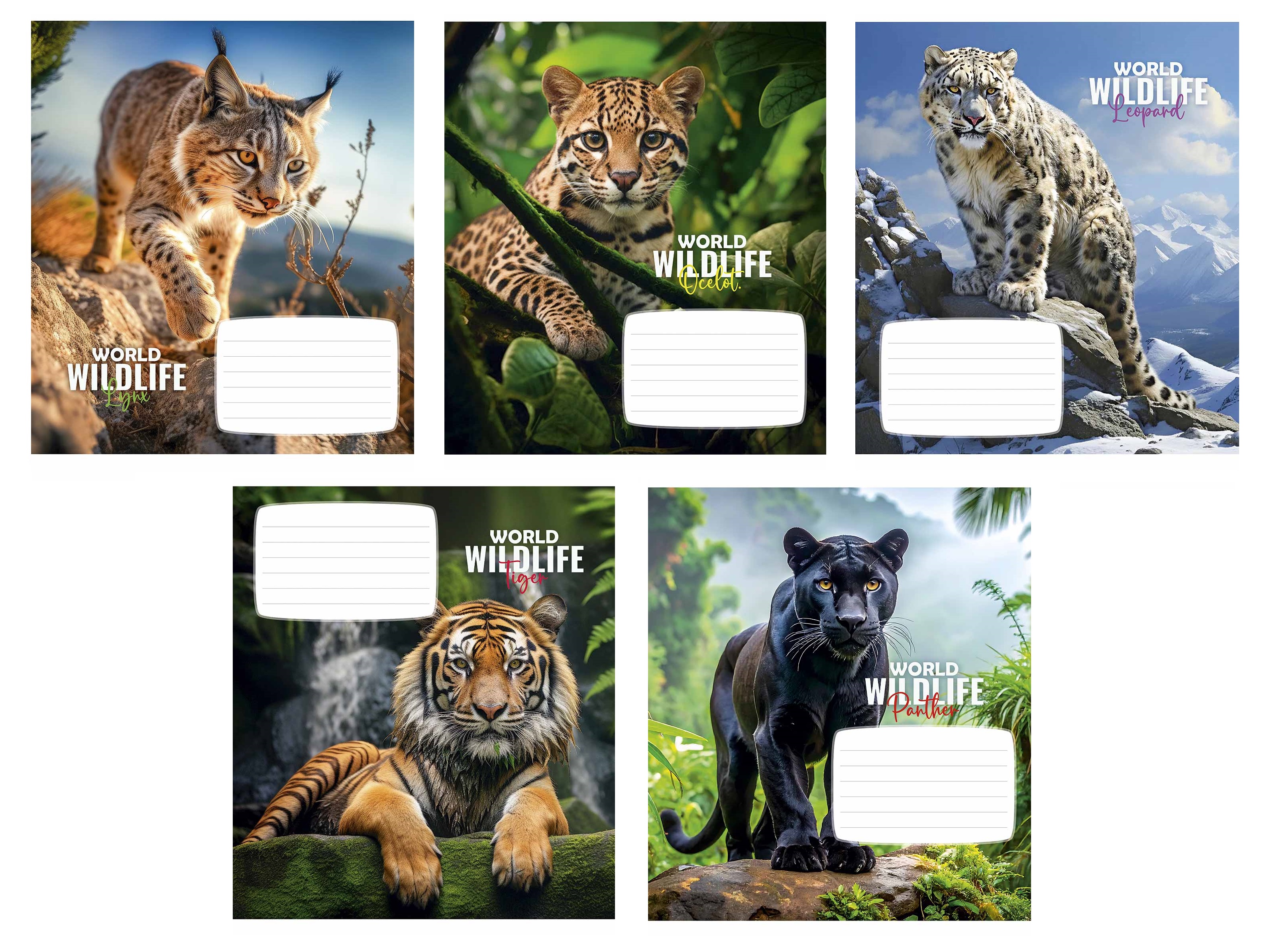 Зошит 24 арк клітинка 3679 Wildlife 2026 уні