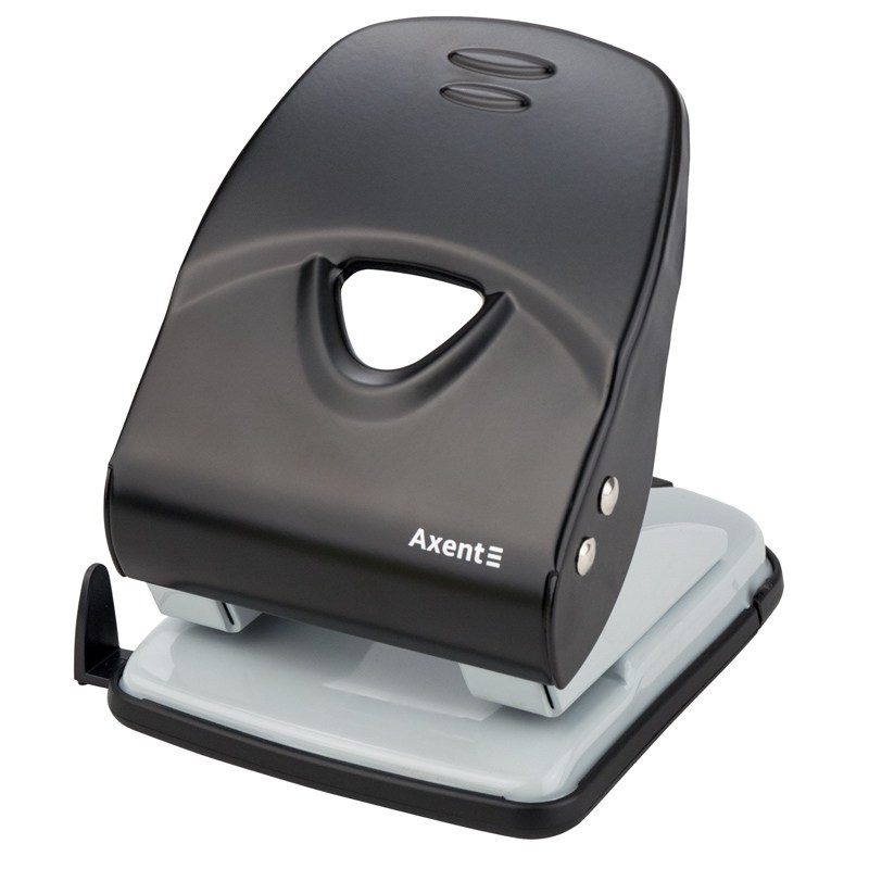 Дырокол 40 л металл Axent Exakt-2, черный