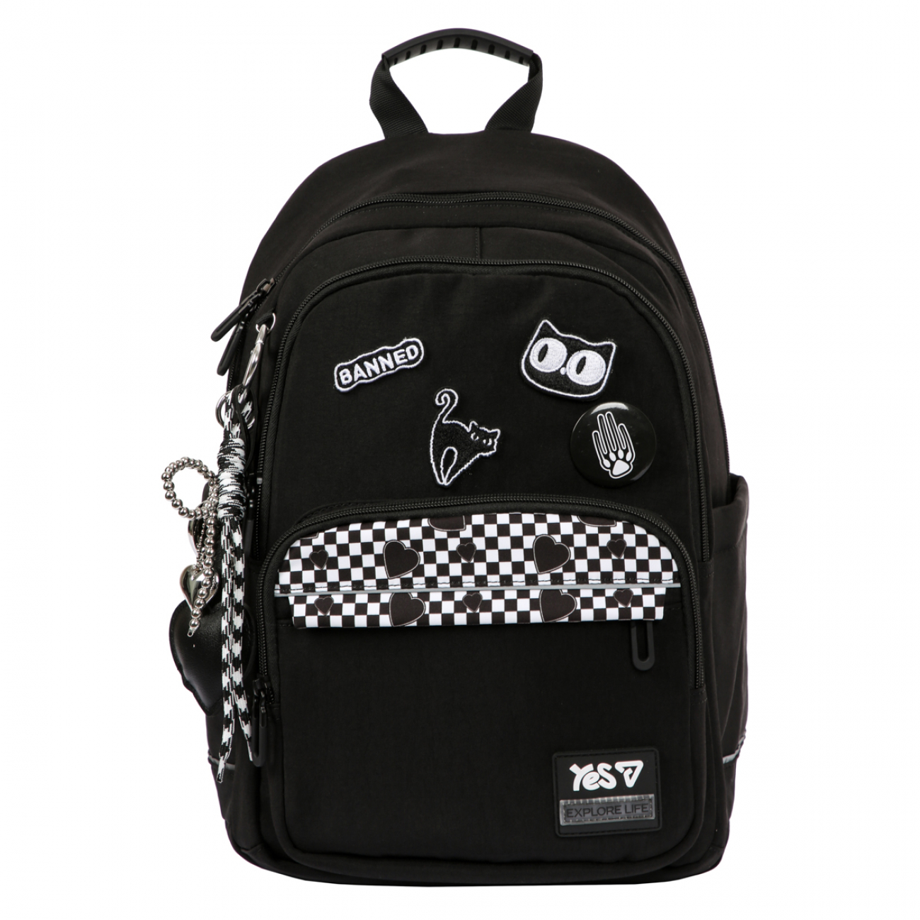 Рюкзак школьный Yes TS-47M Black Cat (550306)