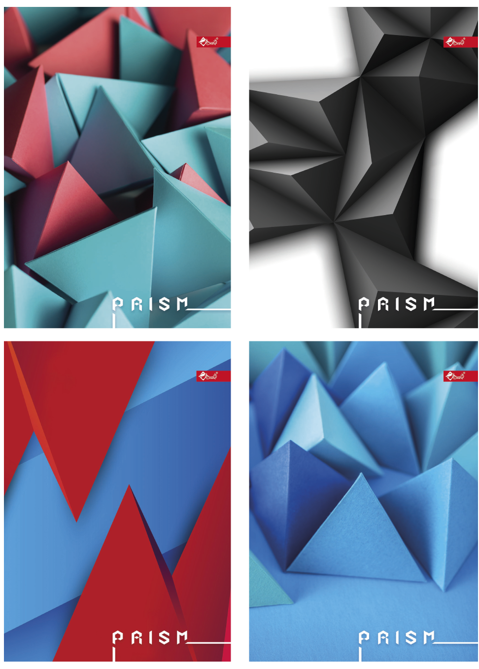 Зошит для записів А6 32 арк скоба клітинка Призми асорті