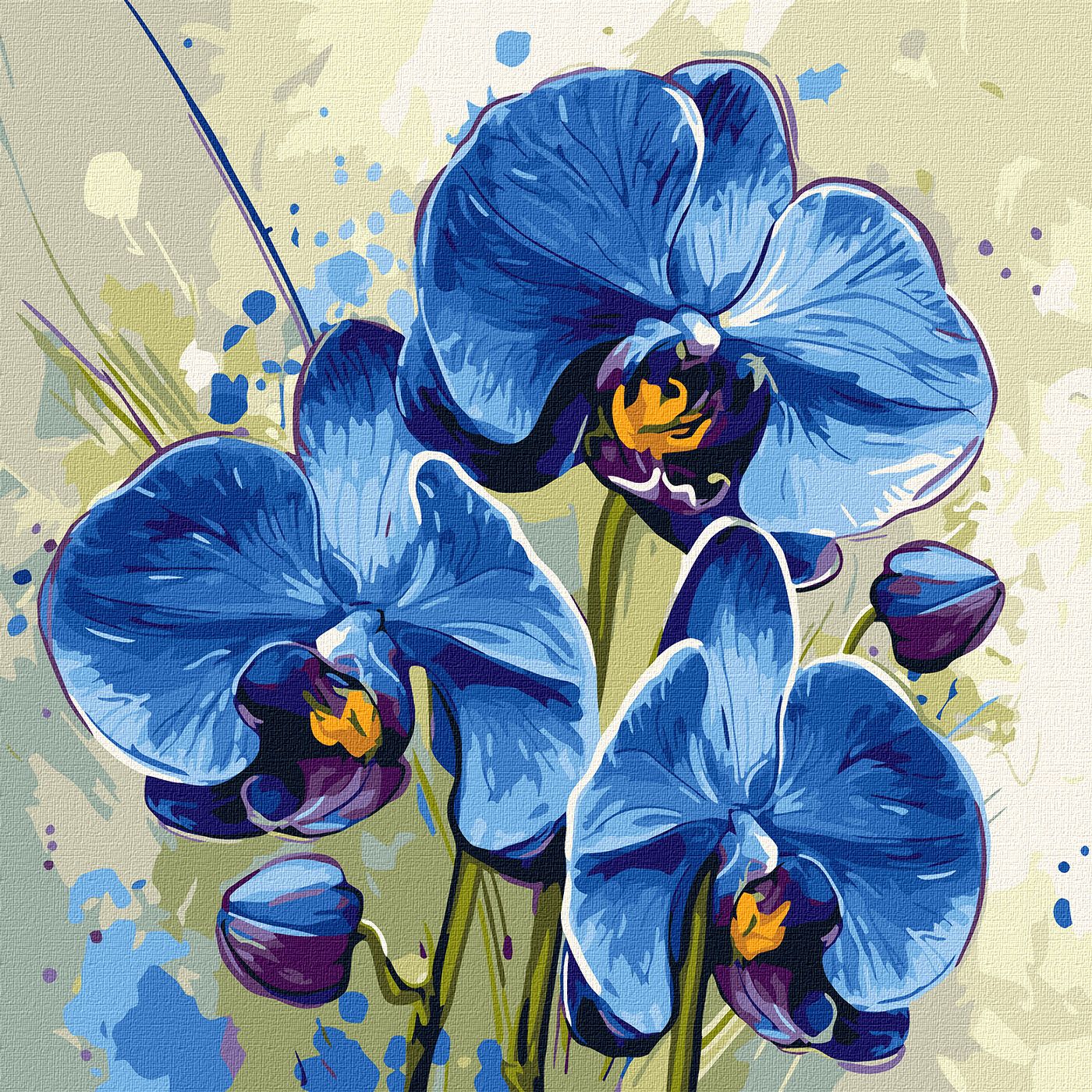 Картина за номерами 40х40 см Ніжна орхідея