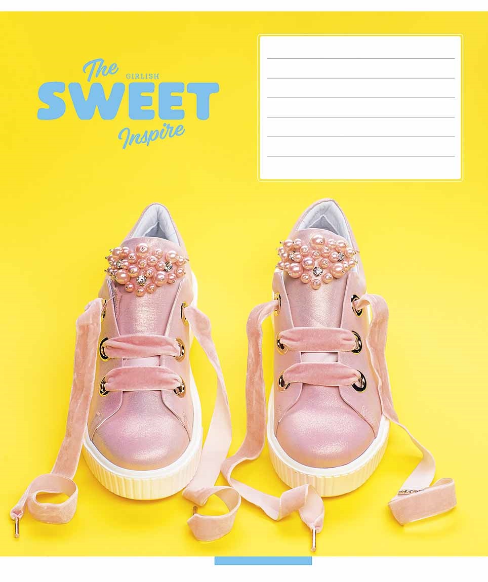 Тетрадь 18 л клетка 3382 Sweet 2025 дев