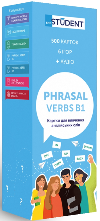 Картки для вивчення англійської мови English Student Phrasal Verbs B1