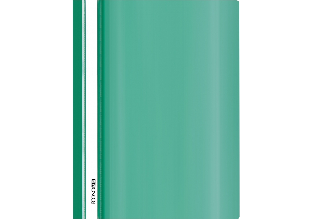 Скоросшиватель А4 без перф. Economix, глянец зеленый