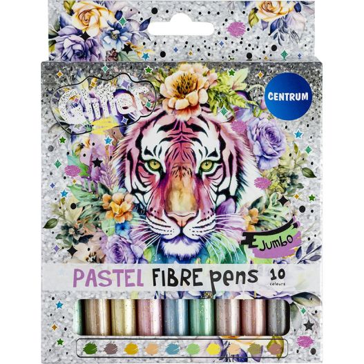 Фломастери Centrum Pastel Glitter 10 кольорів