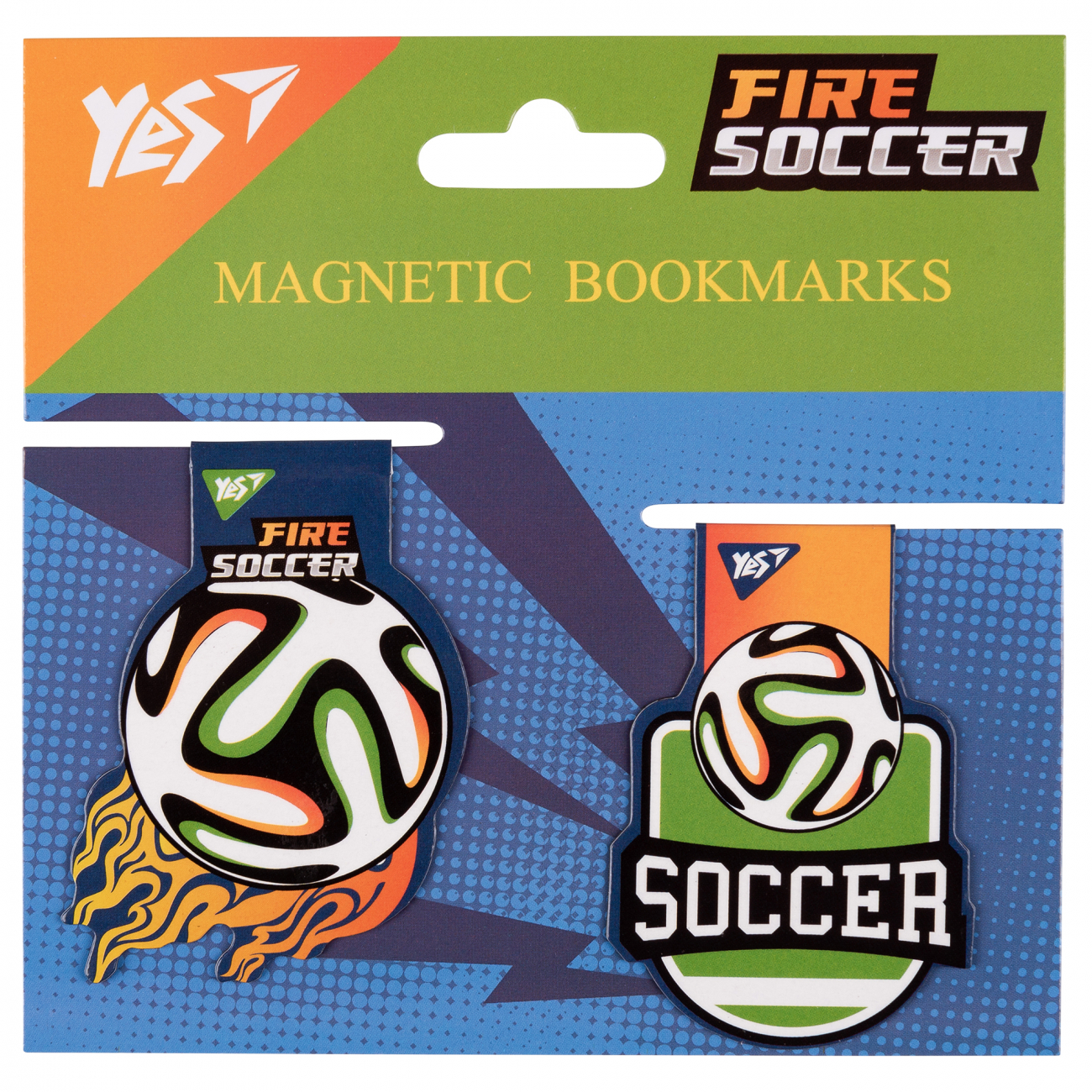 Закладки магнітні YES Football, 2шт