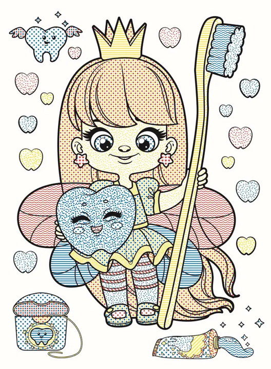 Водные раскраски Водная суперраскраска Феи и принцессы