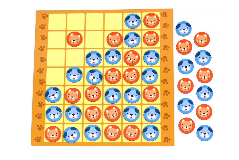 Игра настольная магнитная 4 в ряд