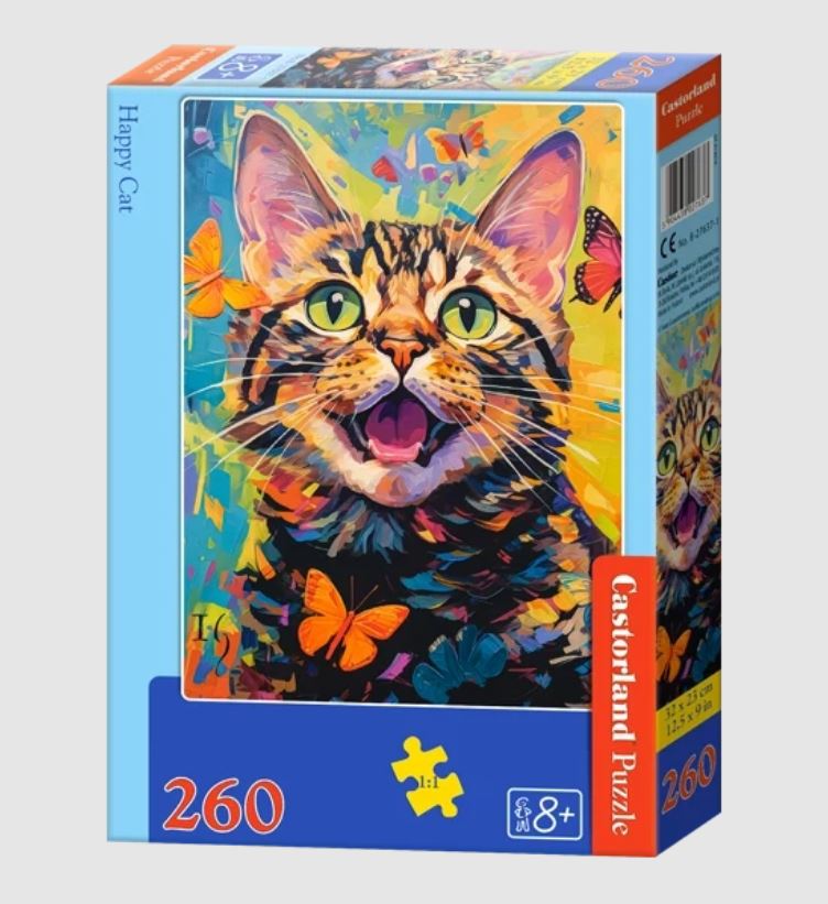 Пазлы 260 элементов Счастливый кот