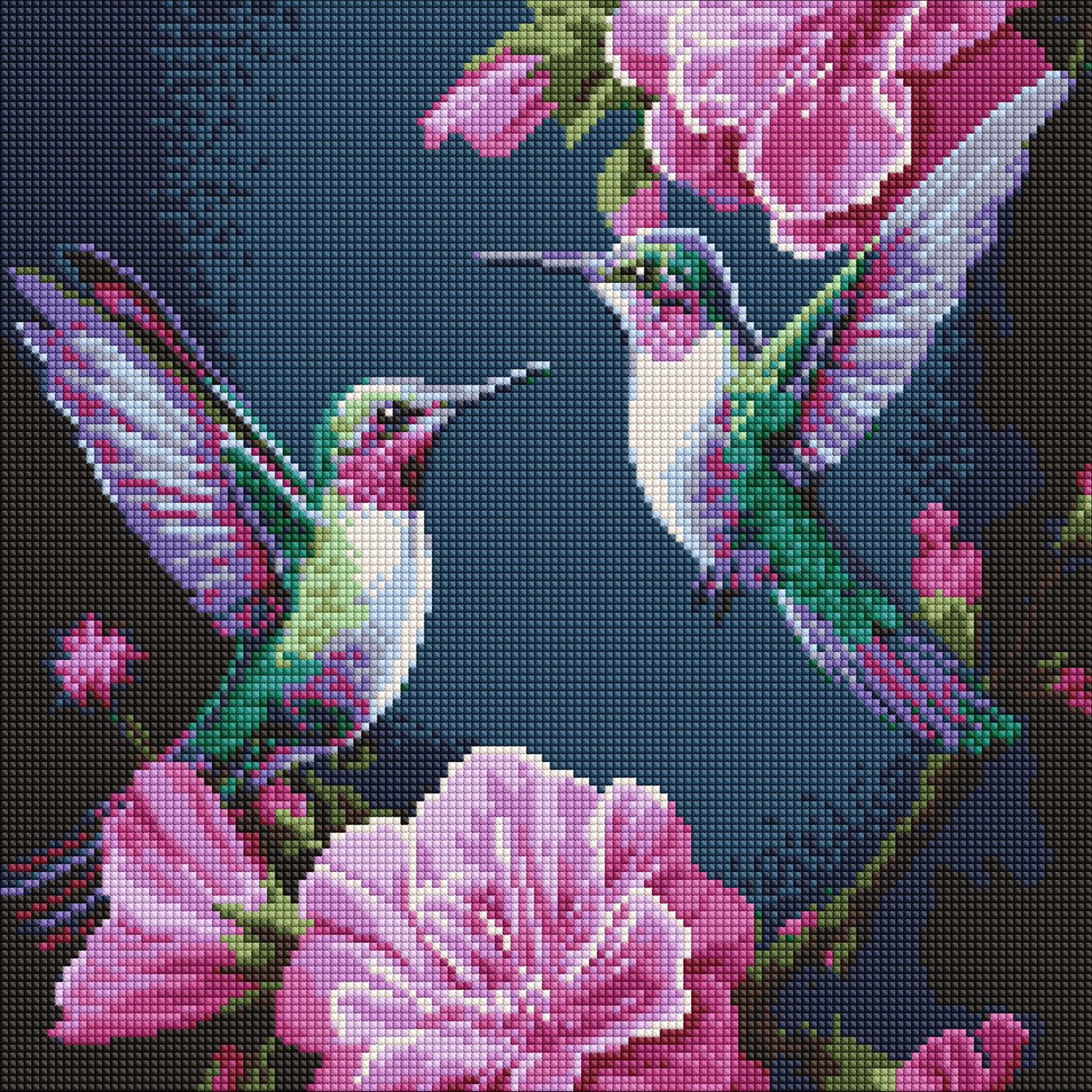 Алмазная мозаика 40х40 см Сказочные птицы