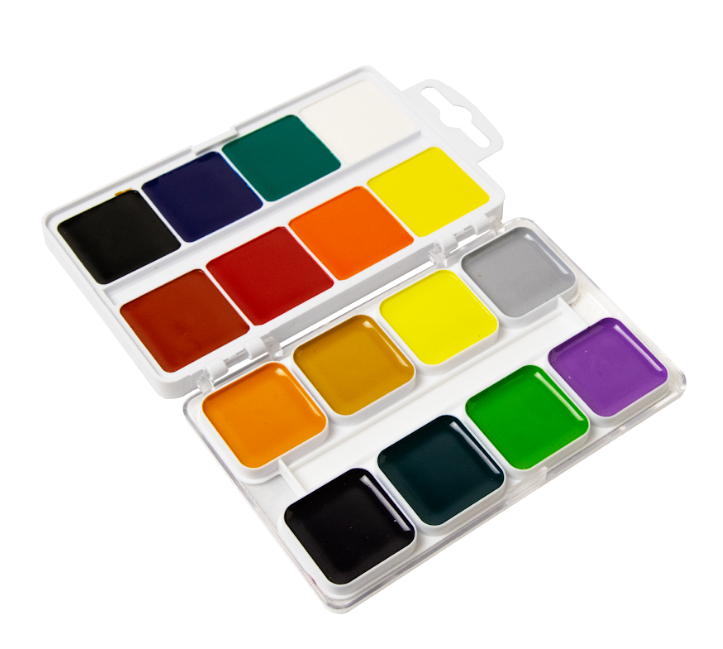 Акварель 7С 16цв., б/к, пластик (7C11603)