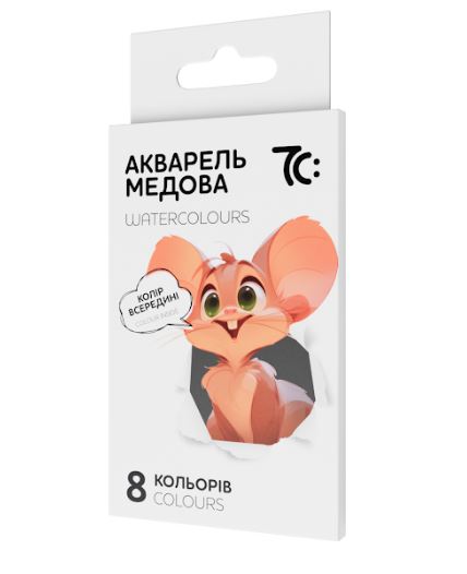 Акварель 7С  8кол., б/п, картон (7C10801)